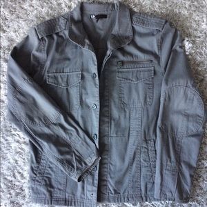 Men's gray lightweight coat